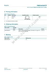 PMEG4050ETP Datasheet Page 2