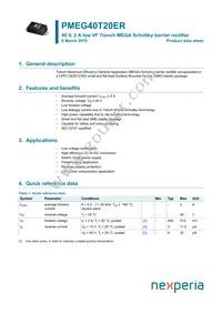 PMEG40T20ERX Datasheet Cover