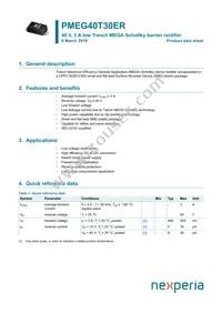 PMEG40T30ERX Datasheet Cover