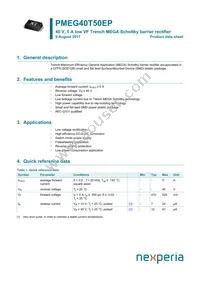 PMEG40T50EPX Datasheet Cover