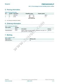 PMEG6020AELPX Datasheet Page 2