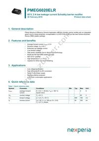 PMEG6020ELRX Datasheet Cover