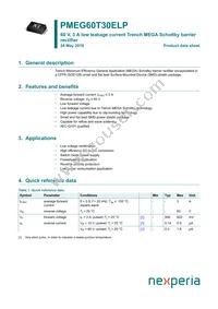 PMEG60T30ELPX Datasheet Cover