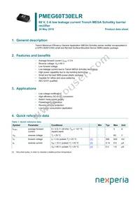 PMEG60T30ELRX Datasheet Cover