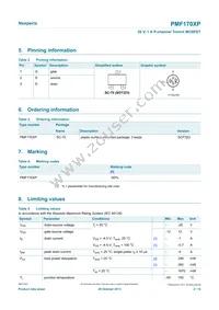 PMF170XP Datasheet Page 2