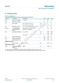 PMF63UNEAX Datasheet Page 3