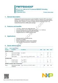 PMFPB8040XP Datasheet Page 2