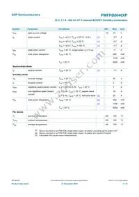 PMFPB8040XP Datasheet Page 4