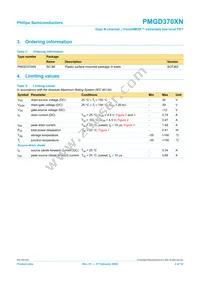 PMGD370XN Datasheet Page 3