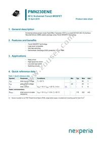 PMN230ENEX Datasheet Cover