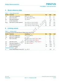 PMN27UN Datasheet Page 3