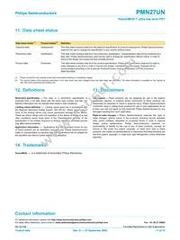 PMN27UN Datasheet Page 12