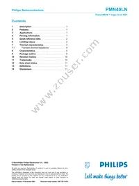 PMN40LN Datasheet Page 13