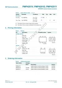 PMP4201Y/DG/B2 Datasheet Page 3