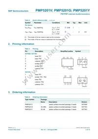 PMP5201Y/DG/B2 Datasheet Page 3
