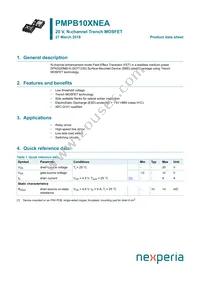 PMPB10XNEAX Datasheet Cover