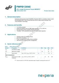 PMPB13XNE Datasheet Cover