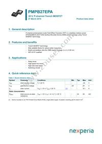 PMPB27EPAX Datasheet Cover