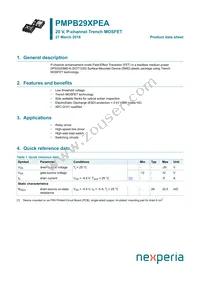 PMPB29XPEAX Datasheet Cover