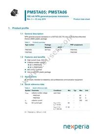 PMSTA05 Datasheet Cover