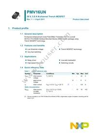 PMV16UN Datasheet Page 2