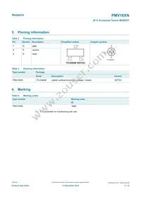 PMV16XNR Datasheet Page 2