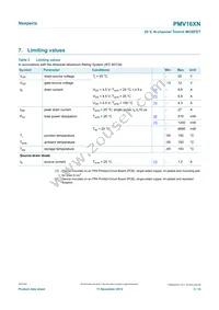 PMV16XNR Datasheet Page 3