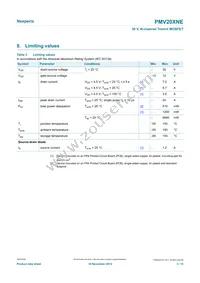 PMV20XNER Datasheet Page 3