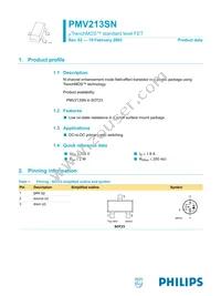 PMV213SN Datasheet Page 2