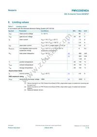 PMV230ENEAR Datasheet Page 3