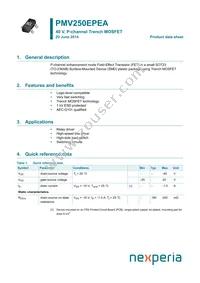 PMV250EPEAR Datasheet Cover