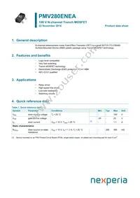 PMV280ENEAR Datasheet Cover