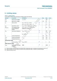 PMV280ENEAR Datasheet Page 3