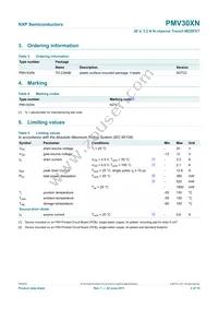 PMV30XN Datasheet Page 3