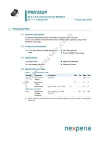 PMV32UP Datasheet Cover