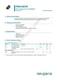 PMV35EPER Datasheet Cover