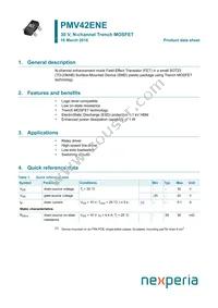 PMV42ENER Datasheet Cover