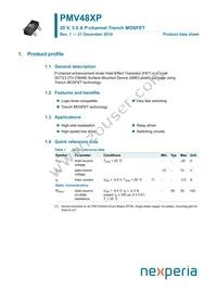 PMV48XP/MIR Datasheet Cover