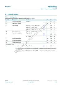 PMV65UNER Datasheet Page 3