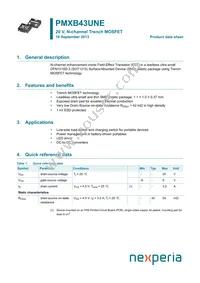 PMXB43UNEZ Datasheet Cover