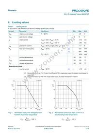 PMZ1200UPEYL Datasheet Page 3