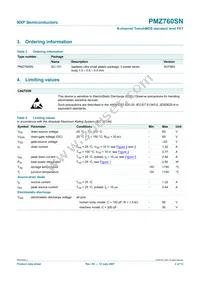 PMZ760SN Datasheet Page 3