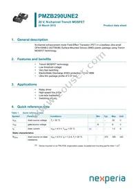 PMZB290UNE2YL Datasheet Cover