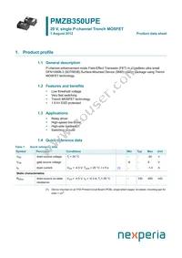 PMZB350UPE Datasheet Cover