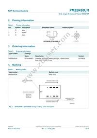 PMZB420UN Datasheet Page 3