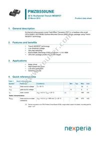 PMZB550UNEYL Datasheet Cover