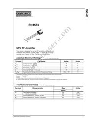 PN3563_D75Z Datasheet Cover