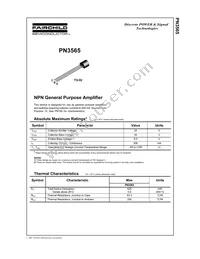 PN3565_D75Z Datasheet Cover