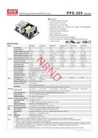 PPS-200-27 Datasheet Cover