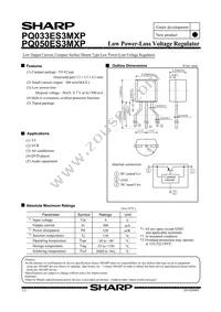 PQ050ES3MXPQ Datasheet Cover